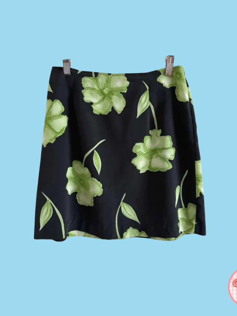 Vintage Floral Mini Skirt